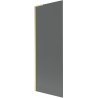 Mexen Next L badwand 1-delig 70 x 150 cm, grafiet, goud geborsteld - 895-070-000-03-40-55