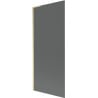 Mexen Next L 1-wing bath screen 80 x 150 cm, graphite, brushed gold - 895-080-000-03-40-55