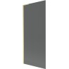 Mexen Next L Badewannen-Wand 1-flügelig 80 x 150 cm, Grafit, Gold gebürstet - 895-080-000-03-40-55