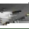 Mexen Next L Badewannenabtrennung 1-flügelig 90 x 150 cm, Graphit, gebürstetes Gold - 895-090-000-03-40-55