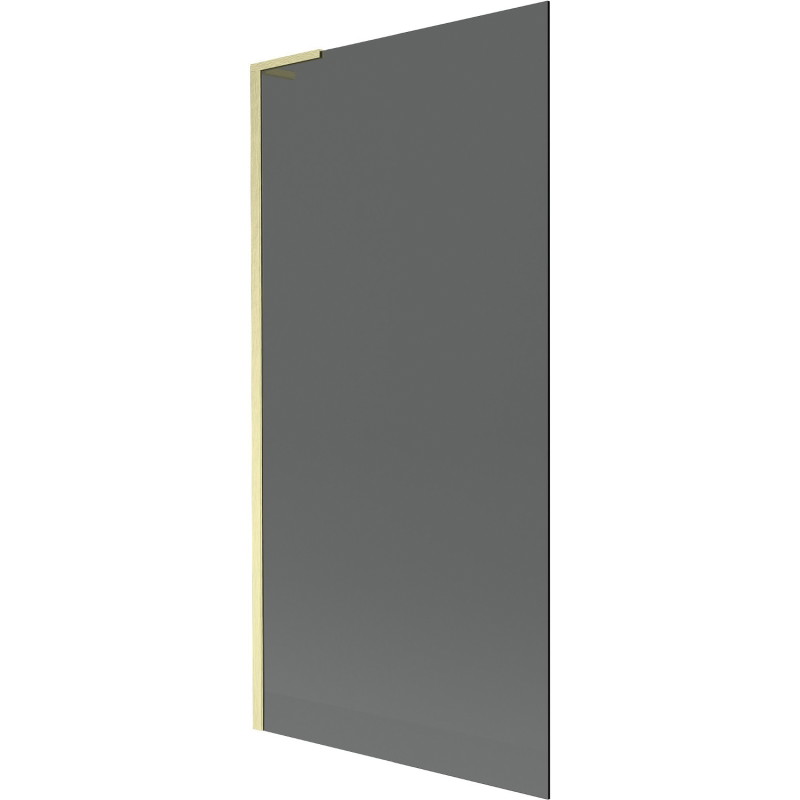 Mexen Next L tuš paravan s jednim krilom 90 x 150 cm, grafit, zlatni brušeni - 895-090-000-03-40-55