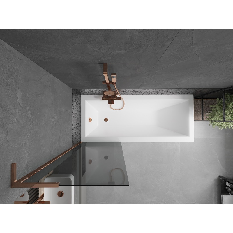 Mexen Next L vannisein 1-osaline 60 x 150 cm, grafiit, roosa kuld - 895-060-000-03-40-60