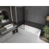 Mexen Next L vanniekardina 1-tiivaline 70 x 150 cm, grafiit, roosa kuld - 895-070-000-03-40-60