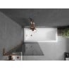Mexen Next L 1-wing Bath Screen 70 x 150 cm, Graphite, Rose Gold - 895-070-000-03-40-60