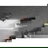Mexen Next L badwand 1-vleugelig 70 x 150 cm, grafiet, roze goud - 895-070-000-03-40-60