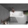 Mexen Next L vanniekardina 1-tiivaline 70 x 150 cm, grafiit, roosa kuld - 895-070-000-03-40-60