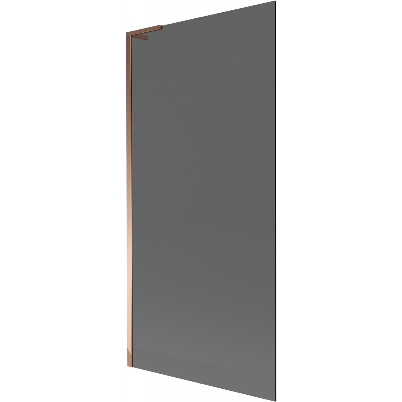 Mexen Next L Duschwand 1-flügelig 90 x 150 cm, Graphit, Roségold - 895-090-000-03-40-60