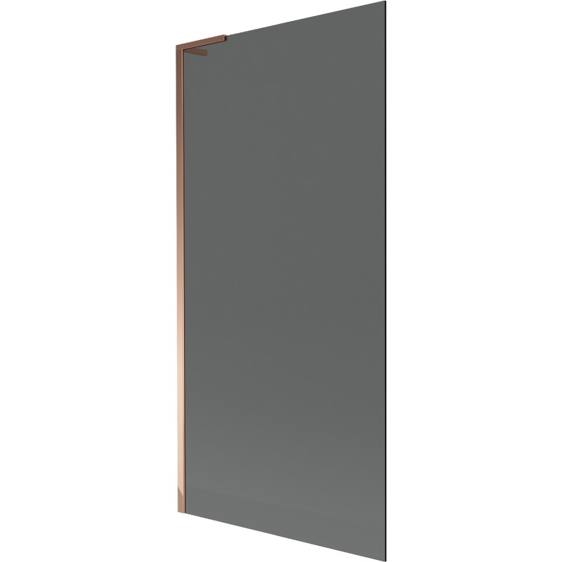 Mexen Next L jednokrili paravan za kadu 90 x 150 cm, grafit, ružičasto zlato - 895-090-000-03-40-60