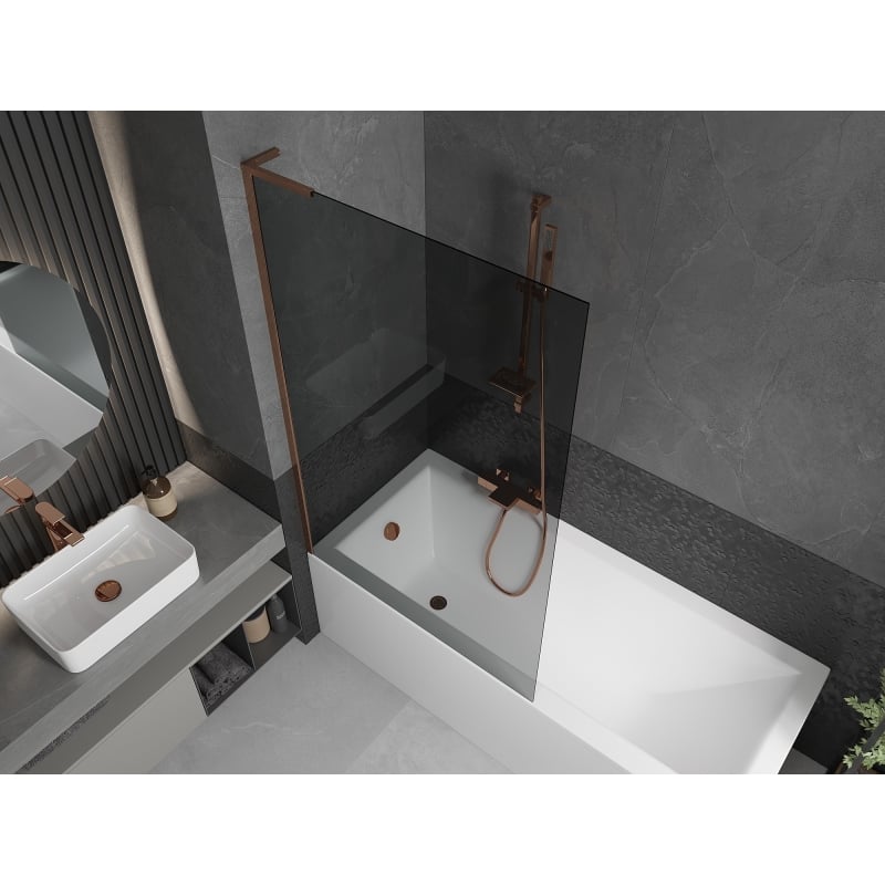 Mexen Next L vannisirm 1-osaline 100 x 150 cm, grafiit, roosakuld - 895-100-000-03-40-60