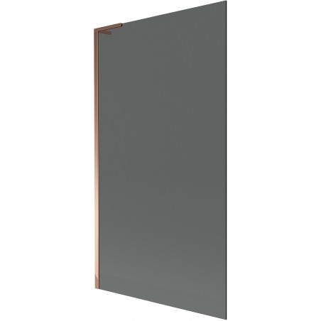 Mexen Next L Badewannenfaltwand 1-flügelig 100 x 150 cm, Graphit, Roségold - 895-100-000-03-40-60