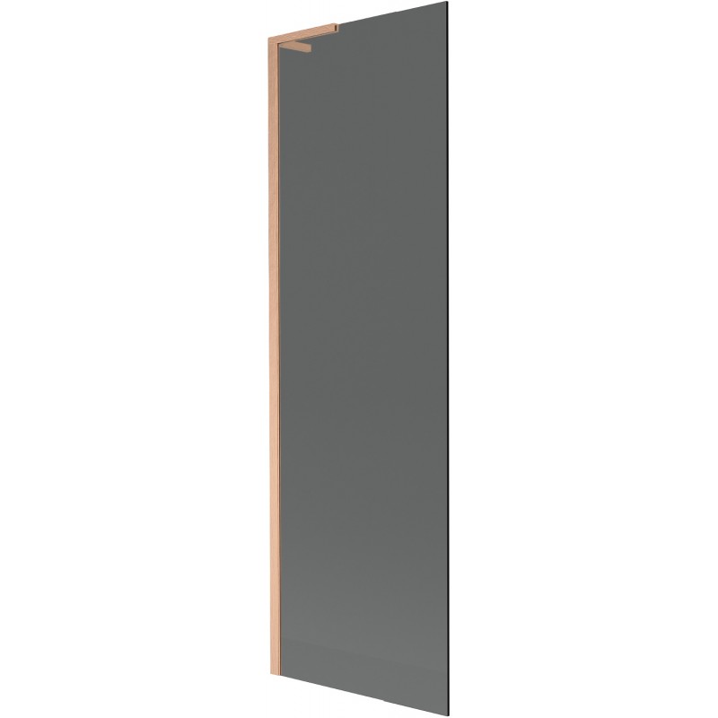 Mexen Next L Badewannen-Faltwand 1-flügelig 60 x 150 cm, Graphit, gebürstetes Kupfer - 895-060-000-03-40-65