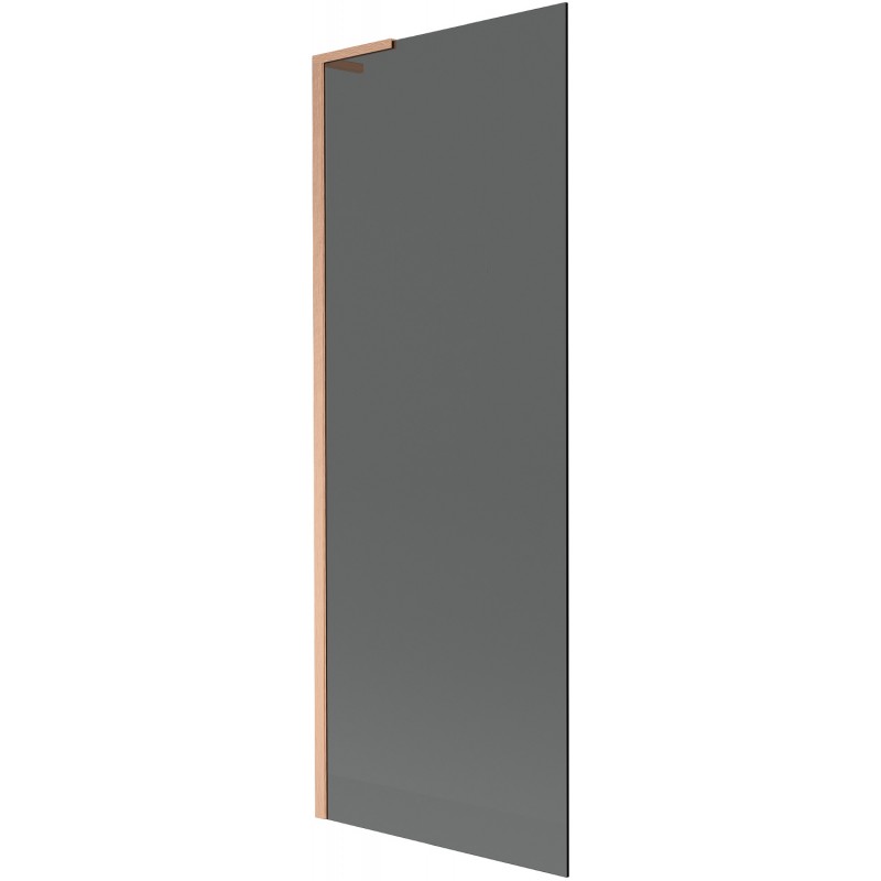 Mexen Next L Bath Screen 1-Wing 70 x 150 cm, Graphite, Brushed Copper - 895-070-000-03-40-65
