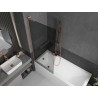 Mexen Next L vannitoasirm 1-osaline 80 x 150 cm, grafiit, harjatud vask - 895-080-000-03-40-65
