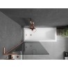 Mexen Next L vannitoasirm 1-osaline 80 x 150 cm, grafiit, harjatud vask - 895-080-000-03-40-65
