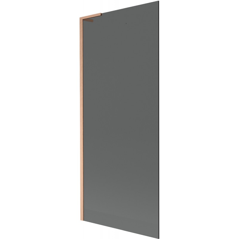 Mexen Next L Wannenschutz 1-teilig 80 x 150 cm, Graphit, gebürstetes Kupfer - 895-080-000-03-40-65