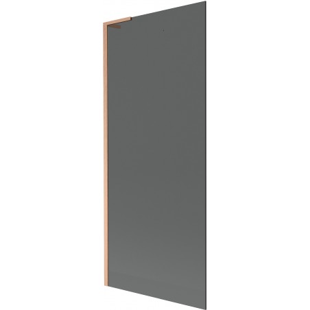 Mexen Next L Wannenschutz 1-teilig 80 x 150 cm, Graphit, gebürstetes Kupfer - 895-080-000-03-40-65