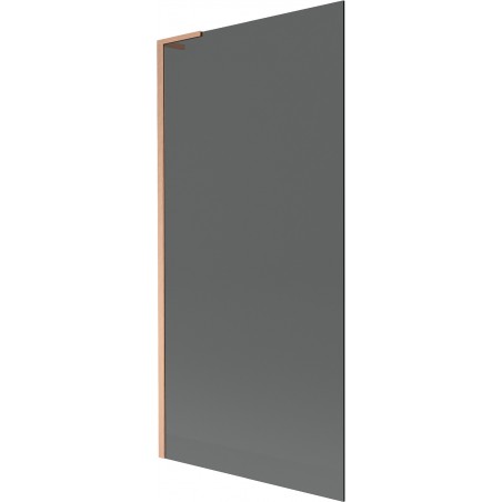 Mexen Next L badwand afscherming 1-vleugelig 90 x 150 cm, grafiet, geborsteld koper - 895-090-000-03-40-65