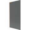 Mexen Next L vannikardina, 1-leheline 90 x 150 cm, grafiit, harjatud vask - 895-090-000-03-40-65