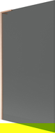 Mexen Next L mampara de ducha de 1 hoja 100 x 150 cm, grafito, cobre cepillado - 895-100-000-03-40-65