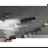 Mexen Next L badwand één vleugel 100 x 150 cm, grafiet, geborsteld koper - 895-100-000-03-40-65