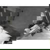 Mexen Next L Badewannenparavent, 1-flügelig, 50 x 150 cm, Graphit, Gun Gray gebürstet - 895-050-000-03-40-66