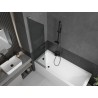 Mexen Next L vannitoa klaassein 1-osaline 50 x 150 cm, grafiit, matt hall harjatud - 895-050-000-03-40-66