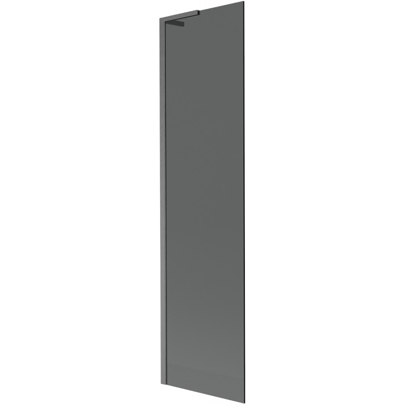 Mexen Next L Badewannenparavent, 1-flügelig, 50 x 150 cm, Graphit, Gun Gray gebürstet - 895-050-000-03-40-66