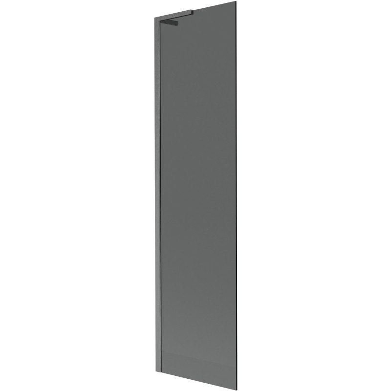 Mexen Next L vannitoa klaassein 1-osaline 50 x 150 cm, grafiit, matt hall harjatud - 895-050-000-03-40-66
