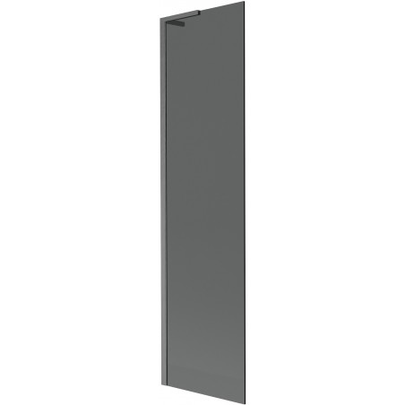 Mexen Next L Badewannenparavent, 1-flügelig, 50 x 150 cm, Graphit, Gun Gray gebürstet - 895-050-000-03-40-66