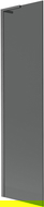 Mexen Next L bathtub screen 1-wing 50 x 150 cm, graphite, brushed gun gray - 895-050-000-03-40-66