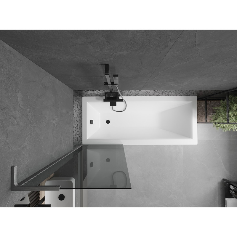 Mexen Next L vanniekraan 1-lehega 60 x 150 cm, grafiit, harjatud gun gray - 895-060-000-03-40-66