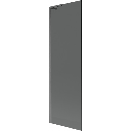 Mexen Next L Badewannenabtrennung einteilig 60 x 150 cm, Graphit, gebürstetes Gun Gray - 895-060-000-03-40-66