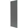 Mexen Next L Badewannenabtrennung einteilig 60 x 150 cm, Graphit, gebürstetes Gun Gray - 895-060-000-03-40-66