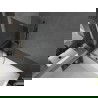 Mexen Next L badpaneel 1-vleugelig 70 x 150 cm, grafiet, geborsteld gun gray - 895-070-000-03-40-66
