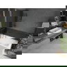 Mexen Next L Badewannenabtrennung 1-flügelig 70 x 150 cm, Graphit, gebürstetes Gun Grau - 895-070-000-03-40-66