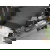 Mexen Next L Badewannenfaltwand 1-flügelig 80 x 150 cm, Graphit, gebürstet Gun Gray - 895-080-000-03-40-66