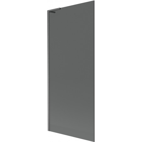 Mexen Next L paratia per vasca da bagno a 1 anta 80 x 150 cm, grafite, grigio arma spazzolato - 895-080-000-03-40-66