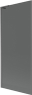 Mexen Next L 1-Wing Bathtub Screen 80 x 150 cm, Graphite, Brushed Gun Gray - 895-080-000-03-40-66