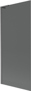 Mexen Next L paravan za kadu s jednim krilom 80 x 150 cm, grafit, četkani gun gray - 895-080-000-03-40-66