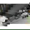 Mexen Next L Wannenwand 1-flügelig 100 x 150 cm, grafit, gebürstet gun gray - 895-100-000-03-40-66