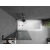 Mexen Next L paravan za kadu s jednim krilom 70 x 150 cm, grafit, crni - 895-070-000-03-40-70