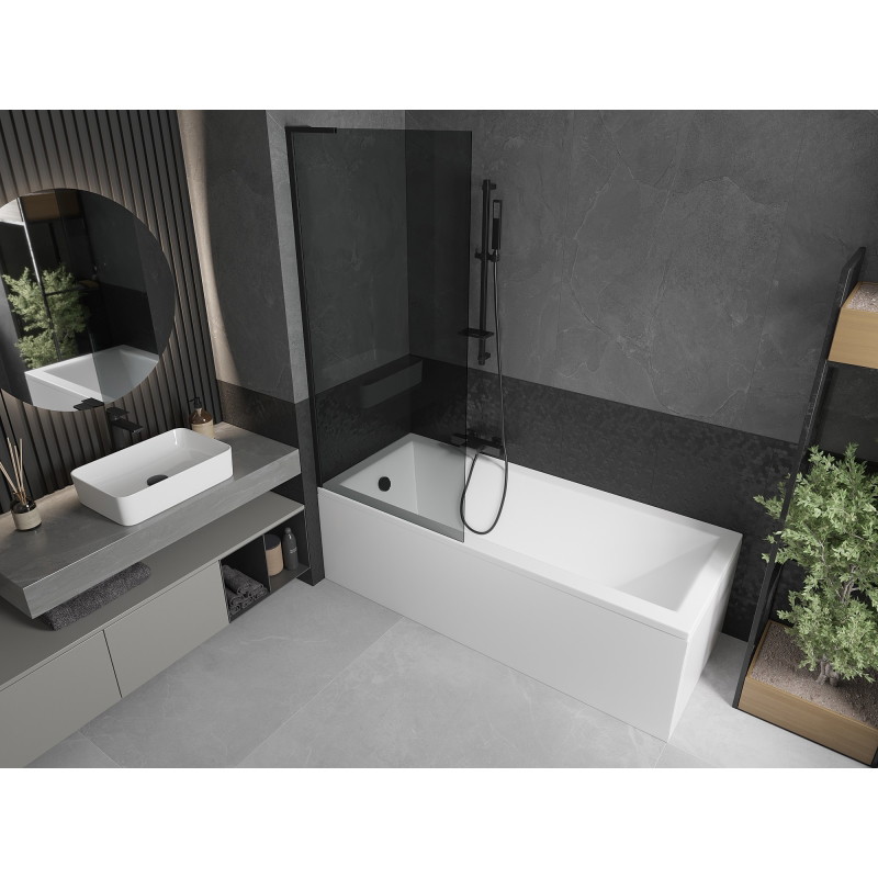 Mexen Next L vanniseinale paigaldatav 1-tiivaline 80 x 150 cm, grafiit, must - 895-080-000-03-40-70