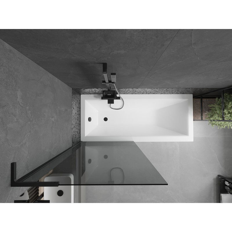 Mexen Next L paratia doccia 1-anta 80 x 150 cm, grafite, nero - 895-080-000-03-40-70