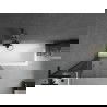 Mexen Next L badwand scherm 1-deurs 80 x 150 cm, grafiet, zwart - 895-080-000-03-40-70