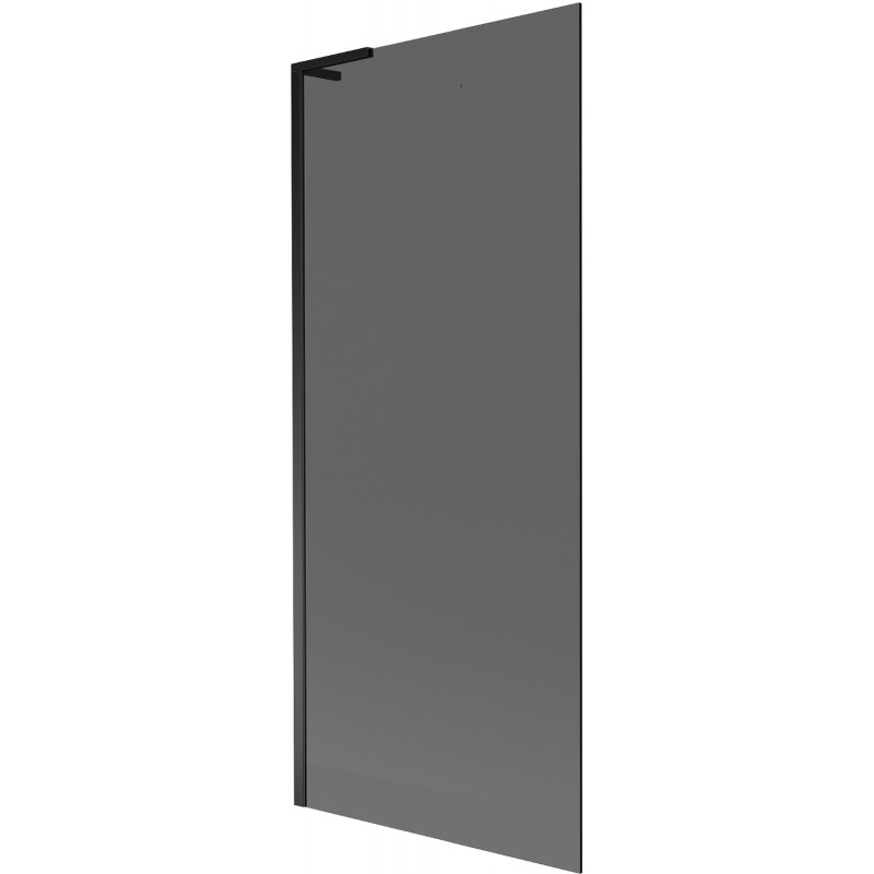 Mexen Next L badwand scherm 1-deurs 80 x 150 cm, grafiet, zwart - 895-080-000-03-40-70