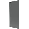 Mexen Next L Badewannenabtrennung 1-flügelig 80 x 150 cm, Graphit, Schwarz - 895-080-000-03-40-70