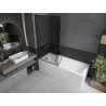 Mexen Next L vannie kaitse 1-ukseline 90 x 150 cm, grafiit, must - 895-090-000-03-40-70