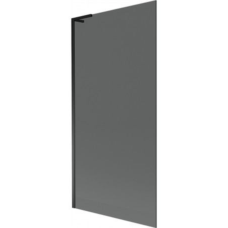 Mexen Next L badwand 1-deurs 90 x 150 cm, grafiet, zwart - 895-090-000-03-40-70