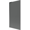 Mexen Next L badwand 1-deurs 90 x 150 cm, grafiet, zwart - 895-090-000-03-40-70