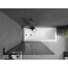 Mexen Next L vannie kaitse 1-ukseline 90 x 150 cm, grafiit, must - 895-090-000-03-40-70